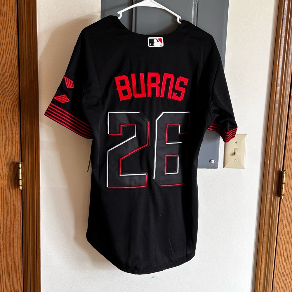 Brand new Chase Burns Jersey Cincinnati Reds ADULT Stitched City Connect